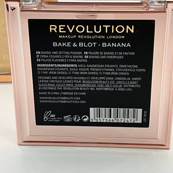 Makeup Revolution Bake & Blot Banana And Setting Powder 0.19 OZ Lot of 3 - Picture 3 of 4